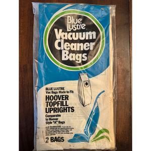 Blue Luster Vacuum Cleaner bags hoover topfill uprights "Style A bags" 2 bags